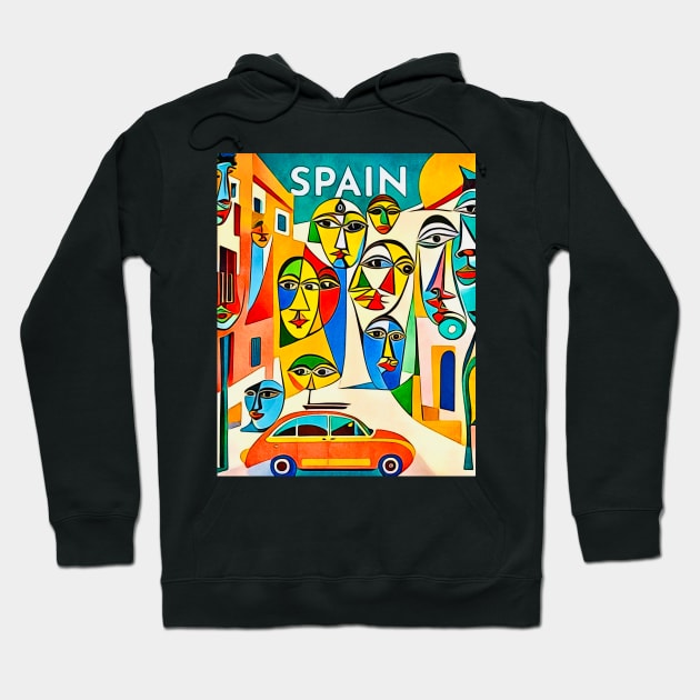 Spain, Globetrotter Hoodie by Zamart20